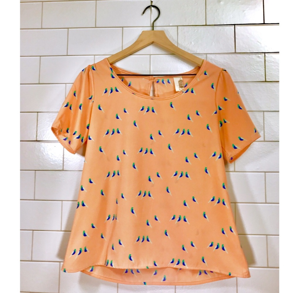 Peach Bluebird Blouse